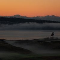 Chambers Bay Golf Course at Dusk